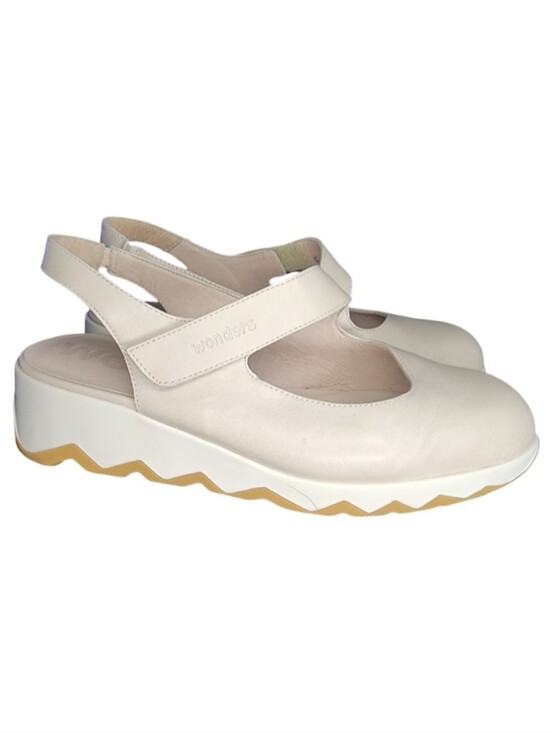 Wonders Shoes - Wonders Slingback Sandals, Womens 37 EU (6.5-7 US)